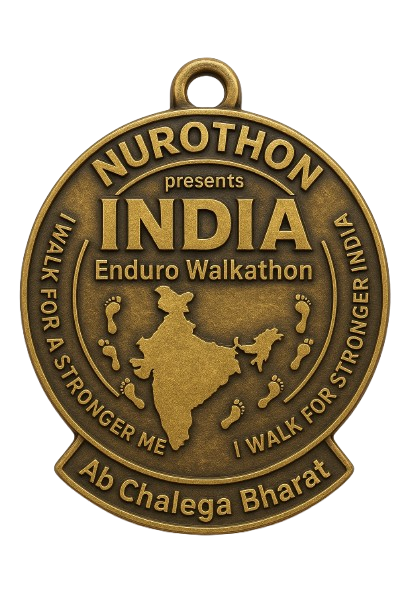walkathon medal without background